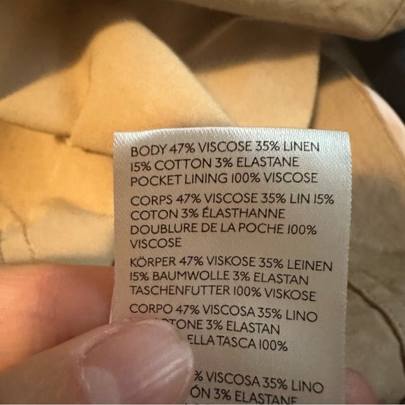 Maeve square-neck button down dress in khaki, size 00P - Picture 4 of 9